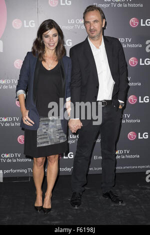 "LG Olet Darstellung" an der Complutense Universität - Ankünfte mit: Maribel Verdú, Pedro Larrañaga Where: Madrid, Spanien bei: 28. September 2015 Stockfoto