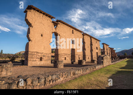 Tempel der Wiracocha, Raqchi, Peru Stockfoto