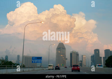 Hochhäuser in Singapur Stockfoto