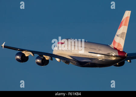 British Airways-Airbus A380-Flugzeuge Stockfoto