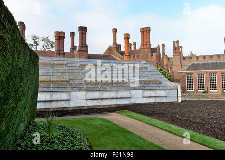 Großartige Rebe Gewächshaus im Hampton Court Palace London Stockfoto