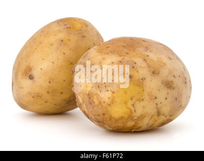 neue Kartoffelknolle isoliert auf weißem Hintergrund Ausschnitt Stockfoto