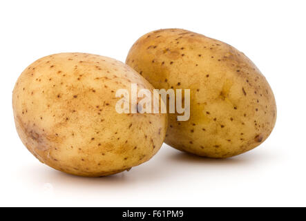 neue Kartoffelknolle isoliert auf weißem Hintergrund Ausschnitt Stockfoto