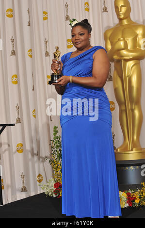 LOS ANGELES, CA - 7. März 2010: Mo'Nique an der 82. Academy Awards im Kodak Theater, Hollywood. Stockfoto