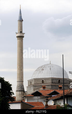 Minarett. Prizren. Prizren, Kosovo. Stockfoto