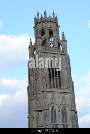 Die Boston Stump, der Turm der St. Botolph Kirche, Boston, Lincolnshire, UK Stockfoto