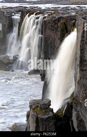 Selfoss Wasserfälle in der Nähe von Reykjahlid, Island Stockfoto