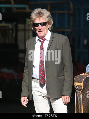 Rod Stewart außerhalb ITV Studios mit: Rod Stewart Where: London, Vereinigtes Königreich bei: 2. Oktober 2015 Stockfoto