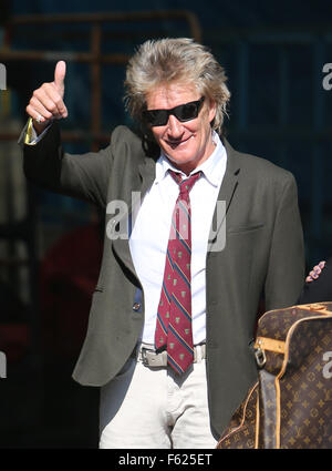 Rod Stewart außerhalb ITV Studios mit: Rod Stewart Where: London, Vereinigtes Königreich bei: 2. Oktober 2015 Stockfoto