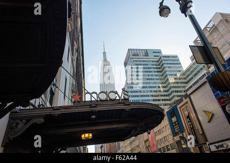 Eingang Macys 34th Street, New York city Stockfoto