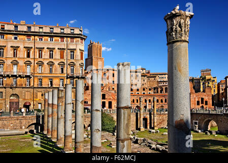 Der Trajan Forum (Markt), Rom, Italien. Stockfoto