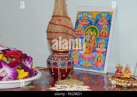 Indien Festival pooja Stockfoto