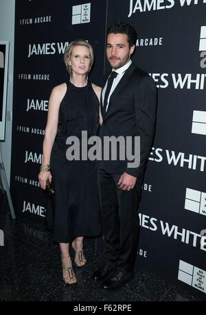 New York, NY, USA. 10. November 2015. Cynthia Nixon, Christopher Abbott bei Ankunft für die Opening Night der MoMA achte jährliche Anwärter mit The Film Arcade JAMES WHITE, Museum of Modern Art (MoMA), New York, NY 10. November 2015. Bildnachweis: Lev Radin/Everett Collection/Alamy Live-Nachrichten Stockfoto