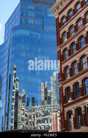 Architektur im Astor Place, NYC Stockfoto