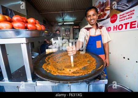 PAV Bhaji Raststätte in Mumbai. Stockfoto