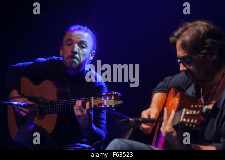 Al Di Meola einer renommierten amerikanischen jazz-Fusion-Gitarrist auf der Bühne der 19. Jazz Fest Sarajevo Stockfoto