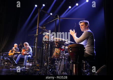 Al Di Meola einer renommierten amerikanischen jazz-Fusion-Gitarrist mit seinem Trio auf der Bühne der 19. Jazz Fest Sarajevo Stockfoto