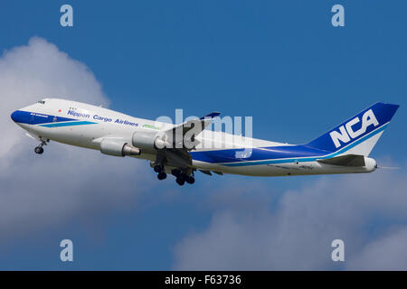 Nippon Cargo Airlines NCA Boeing 747 Frachter Stockfoto