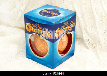 Ein Terry Chocolate Orange (ein Genuss Weihnachten) Stockfoto