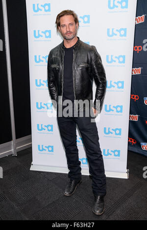 Herr Roboter und die Kolonie runden Tisch an der New York Comic Con Featuring: Josh Holloway Where: New York, New York, Vereinigte Staaten von Amerika bei: 10. Oktober 2015 Stockfoto