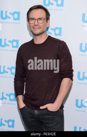 Herr Roboter und die Kolonie runden Tisch an der New York Comic Con Featuring: Christian Slater wo: New York, New York, Vereinigte Staaten von Amerika bei: 10. Oktober 2015 Stockfoto