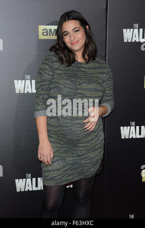 "The Walking Dead" sechsten Staffel Premiere und Ultimate Fan-Veranstaltung im Madison Square Garden - Ankünfte mit: Alanna Masterson wo: Manhattan, New York, Vereinigte Staaten, wann: 9. Oktober 2015 Stockfoto