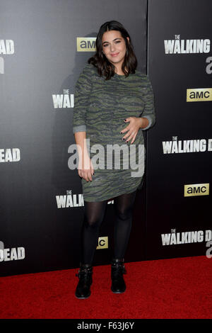 "The Walking Dead" sechsten Staffel Premiere und Ultimate Fan-Veranstaltung im Madison Square Garden - Ankünfte mit: Alanna Masterson wo: Manhattan, New York, Vereinigte Staaten, wann: 9. Oktober 2015 Stockfoto