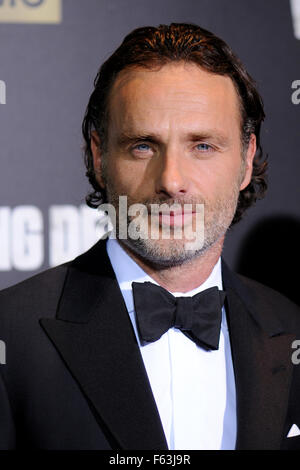 "The Walking Dead" sechsten Staffel Premiere und Ultimate Fan-Veranstaltung im Madison Square Garden - Ankünfte mit: Andrew Lincoln wo: Manhattan, New York, Vereinigte Staaten, wann: 9. Oktober 2015 Stockfoto