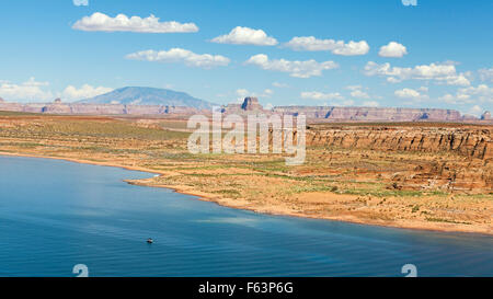 Panoramaaufnahme des Lake Powell in Arizona, USA. Stockfoto