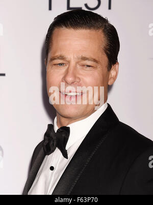 BRAD PITT U.S. Filmschauspieler im November 2015. Foto Jeffrey Mayer Stockfoto