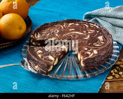 Mousse au Chocolat Torte Stockfoto
