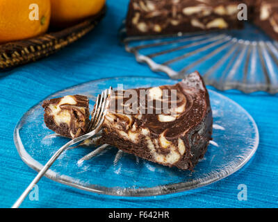 Mousse au Chocolat Torte Stockfoto