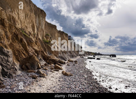 Klippen entlang der Küste, Treppen, Ahrenshoop, Fischland, Fischland-Zingst, Ostsee, Mecklenburg-Western Pomerania, Deutschland Stockfoto