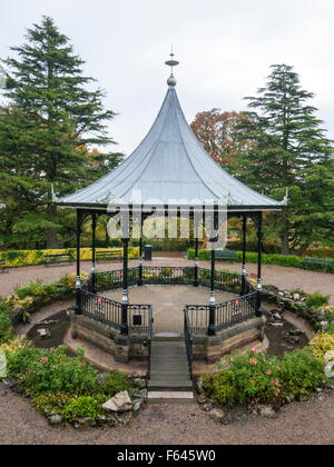 Park Road Gärten Bandstand Grange-über-Sande Cumbria UK Stockfoto