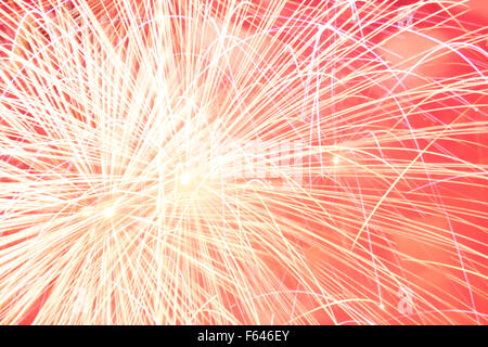 Feuerwerke sind eine Klasse von niedrigen pyrotechnische Sprengkörper, die Ästhetik und Unterhaltung Zwecken verwendet Stockfoto
