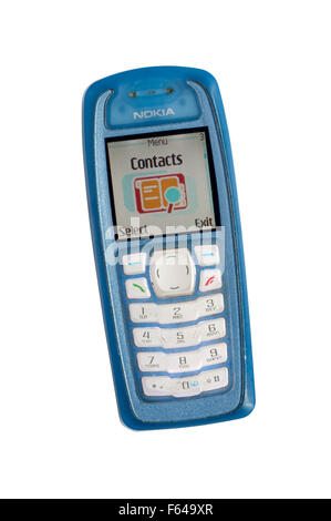 Ein altes Nokia 3100 Handy "Telefon Stockfoto