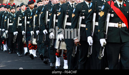 Montreal, Kanada. 11. November 2015. Remembrance Day Feierlichkeiten an der McGill University in Montreal, que, 11. November 2015. Bildnachweis: Lee Brown/Alamy Live-Nachrichten Stockfoto