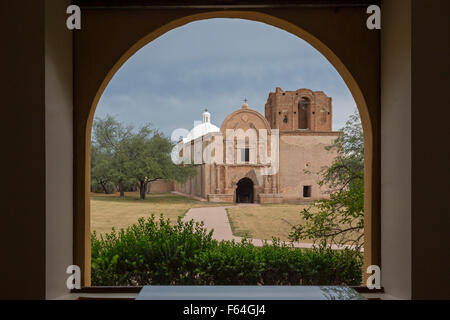 Tumacacori, Arizona - The Mission San José de Tumacácori am Tumacácori National Historical Park. Stockfoto