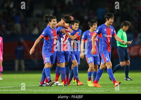 Ajinomoto Stadion, Tokio, Japan. 11. November 2015. FCFC Tokio team Gruppe (FC Tokio), 11. November 2015 - Fußball: des 95. Kaisers Cup alle Japan Football Championship Runde 16 match zwischen F.C. Tokyo 2-0 Mito Hollyhock Ajinomoto Stadion, Tokio, Japan. © YUTAKA/AFLO SPORT/Alamy Live-Nachrichten Stockfoto