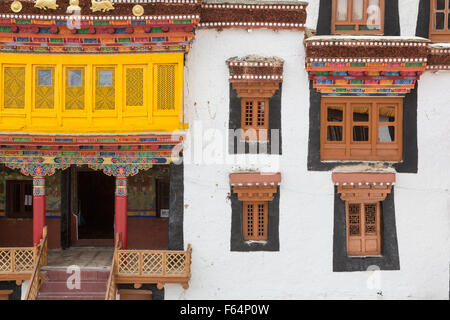 Likir buddhistisches Kloster in Ladakh im Staat Bihar & in Indien Stockfoto