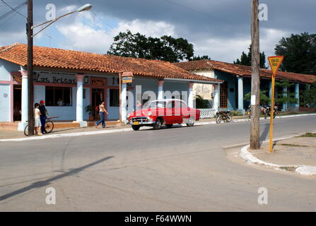 Straßenszene in Vinales, Kuba Stockfoto