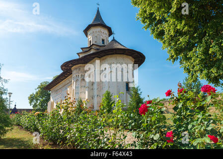 Probota-Kloster wurde im Jahre 1530 von Prinz Peter IV Rares gebaut und es ist eines der acht Kirchen gemalt auf der Außenseite der Moldau Stockfoto