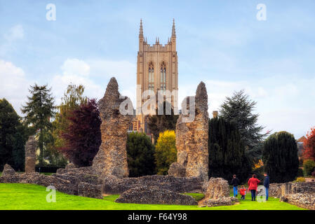 St Edmundsbury Kathedrale, Bury St Edmunds, Suffolk, England, Vereinigtes Königreich Stockfoto