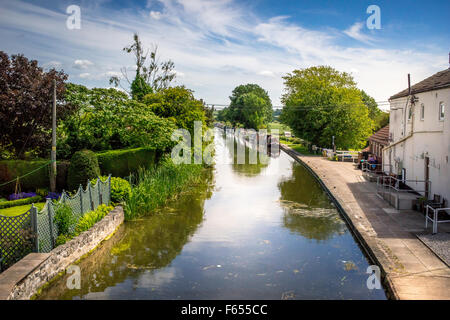 Clayworth auf dem Chesterfield Kanal Stockfoto