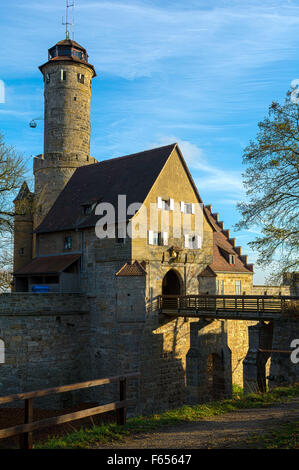 Schloss Altenburg in Bamberg von der Seite. Stockfoto