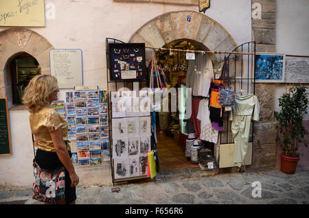 Souvenir-Shop in Dalt Vila, der alten Stadt Eivissa, Ibiza Spanien Stockfoto