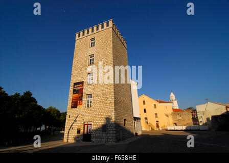 Frankopan Schloss, Novi Vinodolski, Kroatien Stockfoto