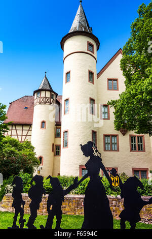 Die Spessart-Museum, Snow White Castle in Lohr am Main, Bayern, Deutschland Stockfoto