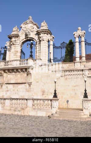 Stein-Tor in der Budaer Burg in Budapest Stockfoto