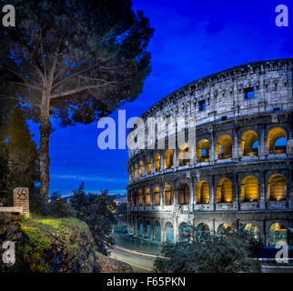 Kolosseum, das Kolosseum, Rom, Latium, Italien Stockfoto